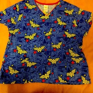 Wonder Woman scrub top